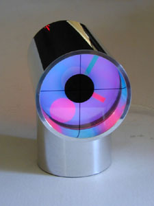 Aurora clock, blue and pink, by ChronoArt
