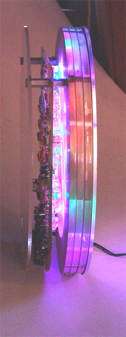 Side view of TimeArt Clock without case